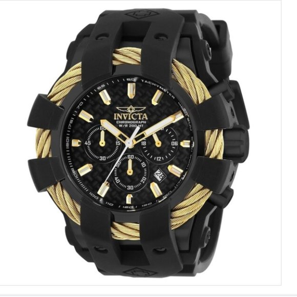 Invicta Bolt Men's Quartz Watch Gold/Black